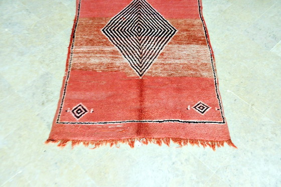 Image 1 of Vintage Marokkaanse Zemmour Vloerkleed - 247 x 132 cm | Blush Tones