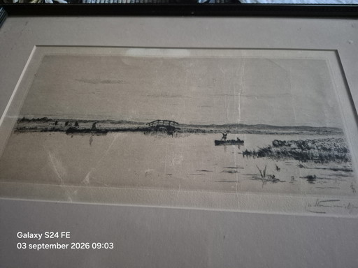 Litografia del 1845 – lithos zeefdrukken, Glass, Paper (photo 2 of 6)