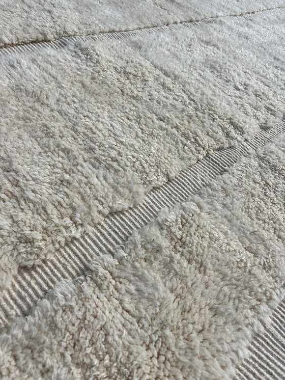 Image 1 of Tappeto marocchino in lana bianca Mrirt 200x320cm- Tappeto berbero marocchino Beni Ourain