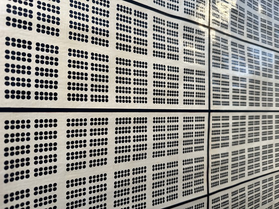 Image 1 of Carte scolaire vintage en lin - dix mille marks