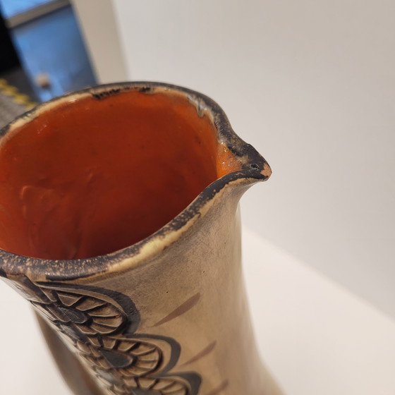 Image 1 of Jarrón / Jarra En Cerámica, Estilo Tribal, 70’S - Francia