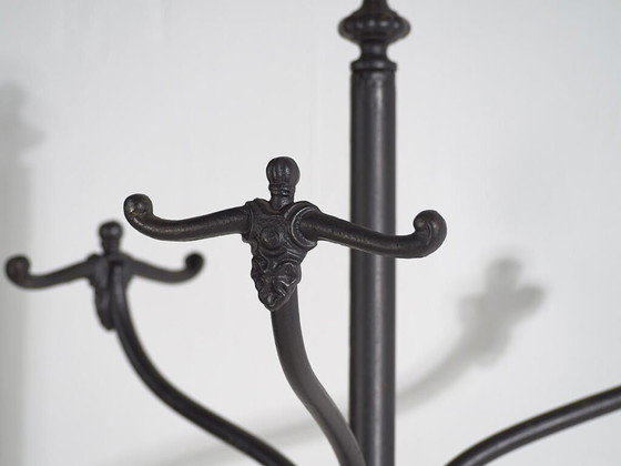 Appendiabiti antico in ferro battuto con portaombrelli (c.1920) #2 – Art Nouveau (photo 10 of 14)