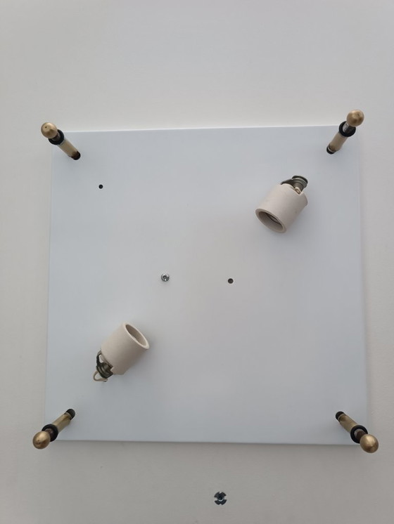 Image 1 of Important Murano glass wall light by Mazzega, 1970s.