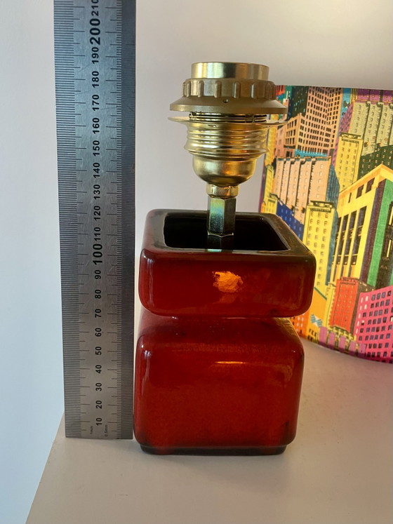 Jasba vaaslamp - Werkt op batterijen - Cityscape collectie | 32 cm – Jasba - West Germany, Tafellampen, Brass (photo 9 of 13)