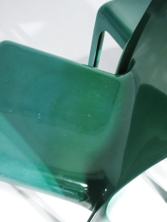 Image 1 of SET 3 ARTEMIDE SELENE by Vico Magistretti / GREEN / PATENT PENDING