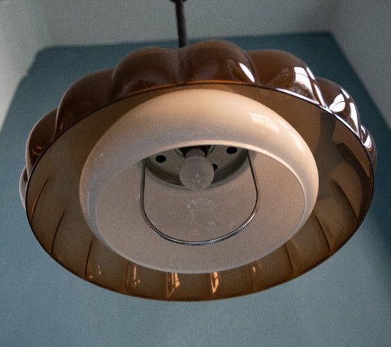 Image 1 of Vintage Herda Space Age Hanglamp van Plexiglas