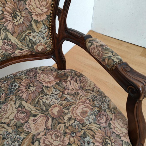 Set di sedie e poltrone vintage francesi Luigi XV Gobelin – Textile (photo 14 of 20)