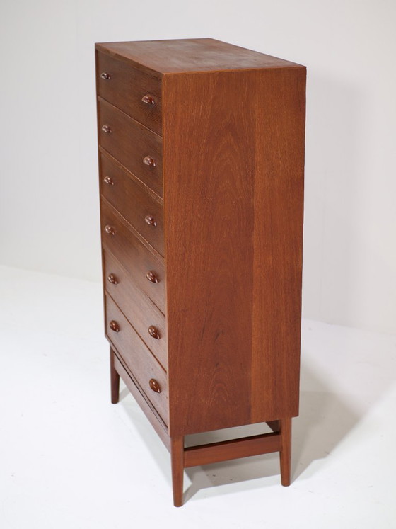 Image 1 of Commode haute en teck, style danois vintage des années 1960