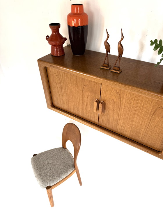 Image 1 of Vintage floating Danish wall cabinet, Dyrlund ‘80