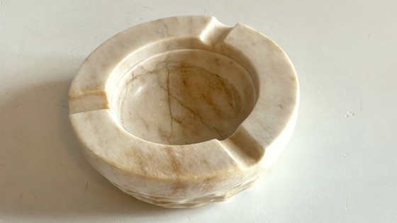 Image 1 of French Brutalist Vintage Marble Ashtray