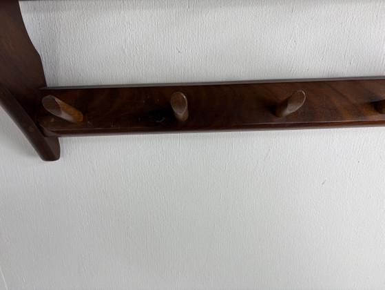 Image 1 of Vintage Wooden Coat Rack 1960s