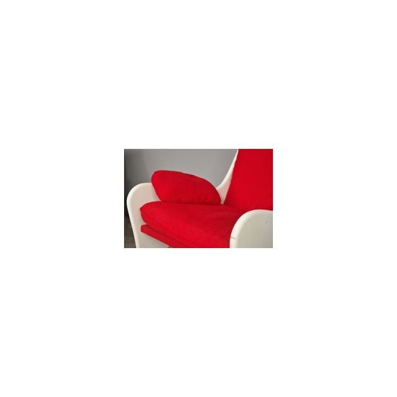 Image 1 of Pair of vintage red armchairs, 1970