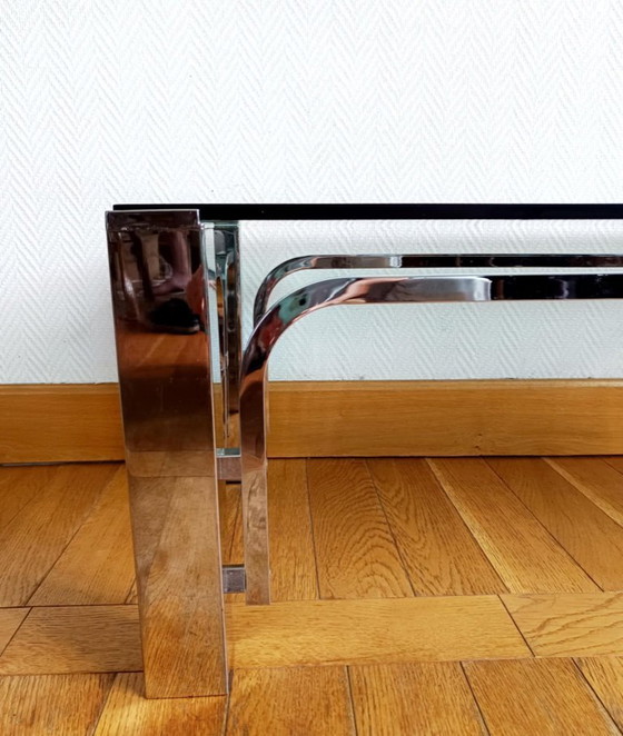 Image 1 of Tavolino di design in metallo cromato 1970