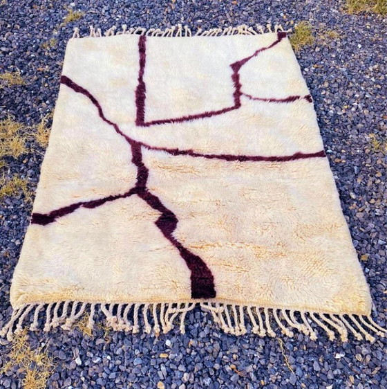 Image 1 of Tappeto Beni Ouarain in lana autentica 200 cm x 150 cm