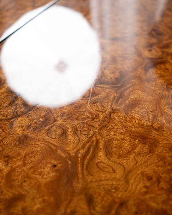 Image 1 of Elm burl salontafel/bar, Paul Michel voor Roche Bobois, Frankrijk, jaren 80