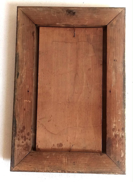 Image 1 of Tableau Huile sur bois Le Christ Bon Berger Fin 19e