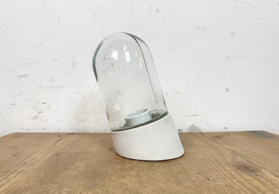 Image 1 of Vintage witte porseleinen wandlamp, jaren 70