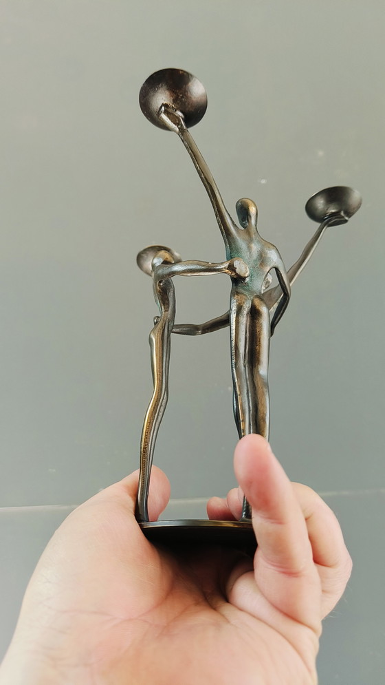 Image 1 of Corry van Ammerlaan Niekerk Statua in bronzo "Spirito di squadra"