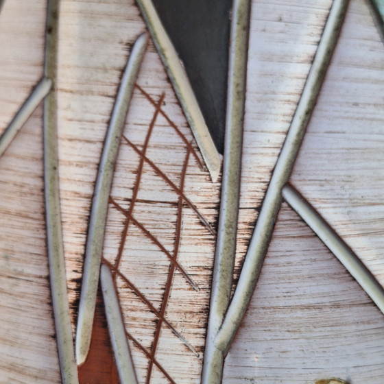 Image 1 of Vaas Sgrafitto sawa van Ritz keramiek jaren'60