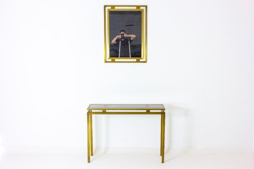 Elegante Regency-Konsole und Spiegel, 1980er Jahre