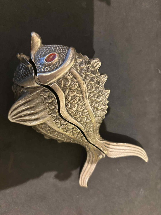 Image 1 of MCM Metal Fish Box, originariamente un posacenere