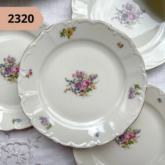 Single Small Vintage Floral Porcelain Plate – Crockery, Retro (photo 4 of 12)