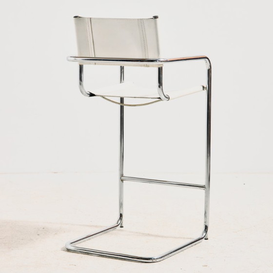 MK10280 Bauhaus Style Tubular Bar Stool – Metal (photo 3 of 17)