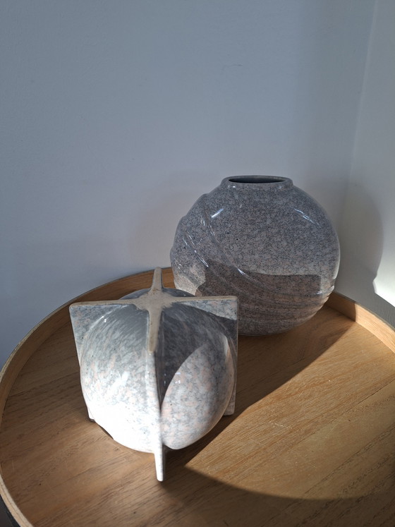 Image 1 of Beautiful Set of Postmodern Vases – Royal Holland – 80s Memphis Style