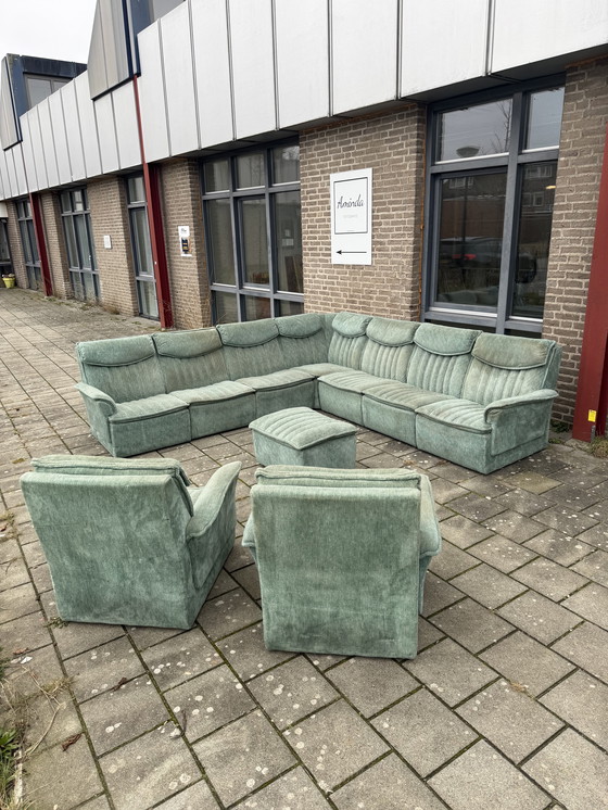 Image 1 of Set di divani modulari vintage XL da 10 pezzi anni '80