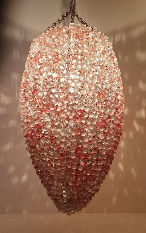 Enorme Murano Glas Trauben-Pendelleuchte (10 kg)