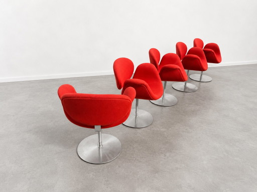 4x Artifort Little Tulip Pierre Paulin – fauteuils, Metal, Textile, Modern