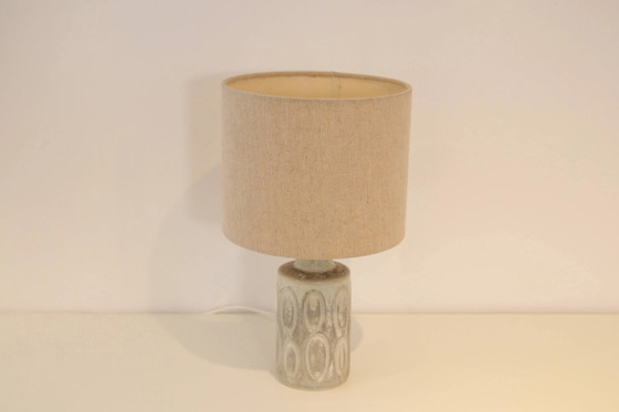 Ceramic table lamp by Desiree Stentoj with ovals – Porcelain, Mid Century Modern (photo 3 of 5)