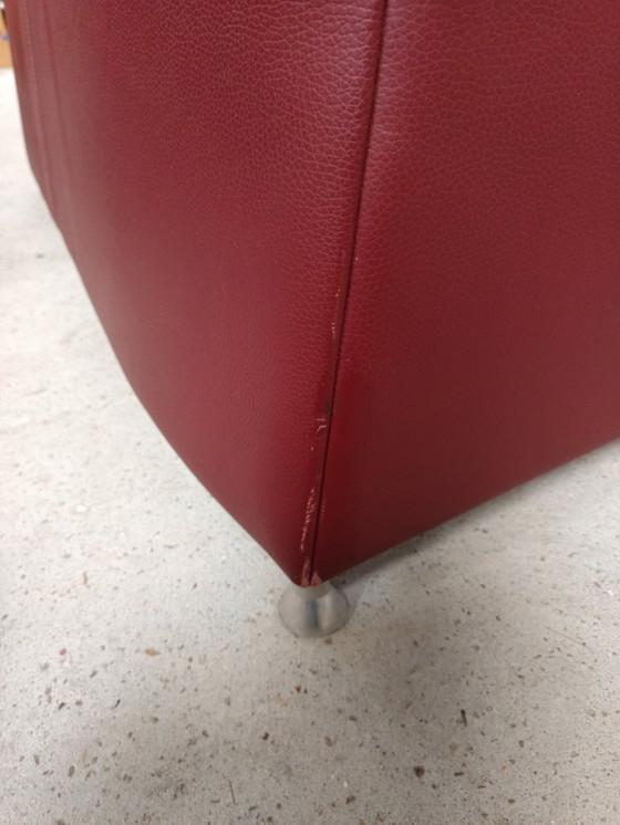 Image 1 of Set di divani Leolux Paian 2 posti 3 posti Senso Granata Pelle