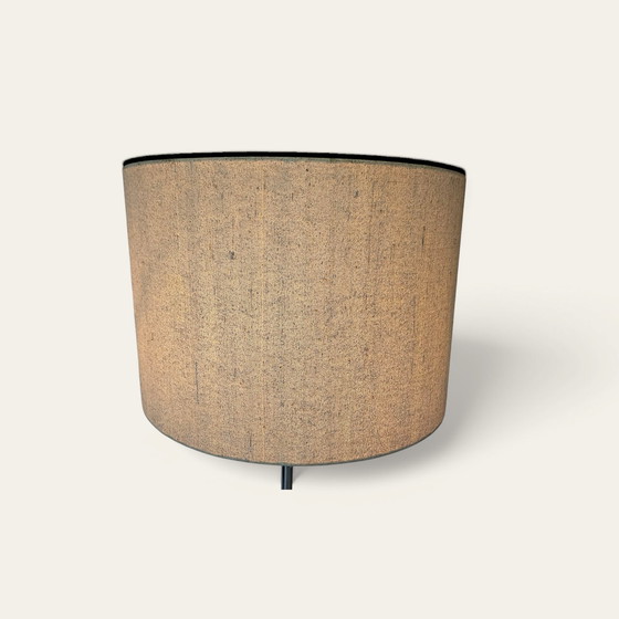 Image 1 of Vintage Erco chrome floor lamp Floor lamp Fabric shade Beige 1970s