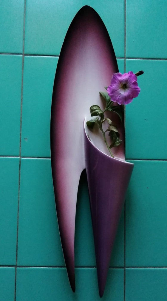 Image 1 of 1970er/1980er Jahre Keramik Wandvase oder Applikation