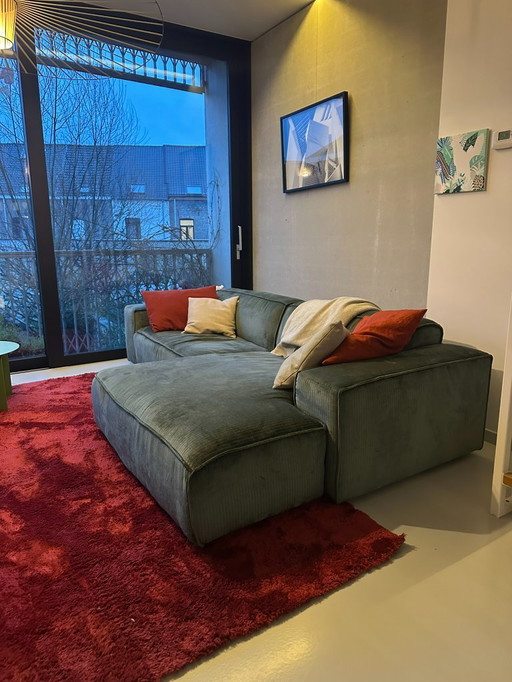 by fonQ Chunky Corner Sofa Chaise Right Dark Green - €700