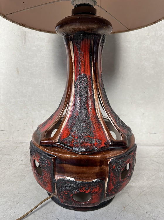 Image 1 of Lampe sur pied vintage XL à lave épaisse