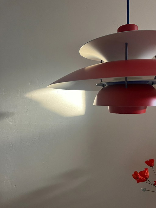 Vintage Louis Poulsen PH5 red - Poul Henningsen - Danish design lamp