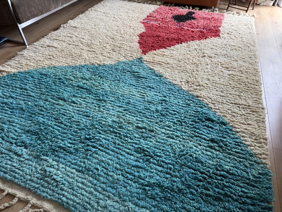 Gran alfombra bereber marroquí con diseño abstracto – Wool (photo 6 of 15)