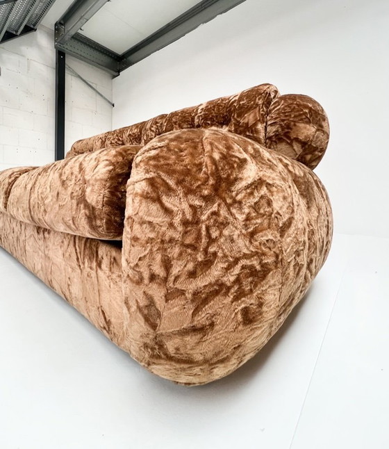 Image 1 of Italian vintage velvet sofa and sofa bed, 1970s