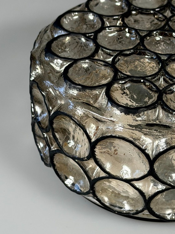 Image 1 of Lampada da soffitto anni '60/'70, Plafoniere, Glashütte Limburg, Germania, vetro e metallo