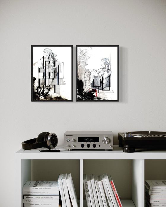 Image 1 of Eugène Eechaut (1928-2019) Diptych 1980