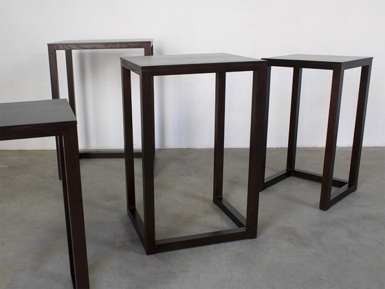 Image 1 of Mesas auxiliares Wittman (4x) diseño Josef Hofman