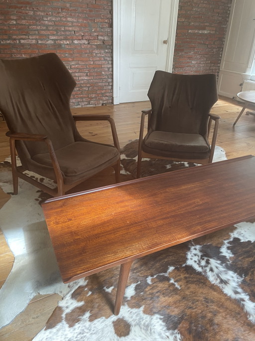 Set vintage di poltrone e tavolino Bovenkamp – fauteuils, Other