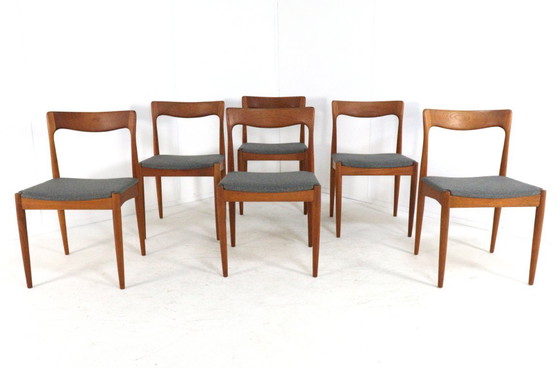 Image 1 of Set di 6 sedie Arne Vodder per Vamo Mobelfabrik vintage