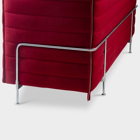 Vitra Alcove Sofa, rot, 238 x 136 cm – Metal, Textile (photo 7 of 7)