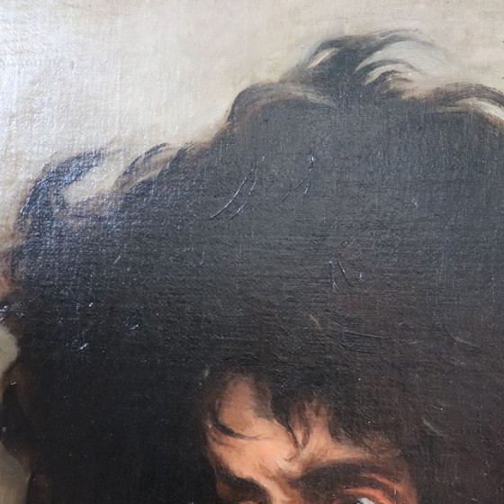 Image 1 of Oil Painting on Canvas, Male Portrait, Signed M. Marinelli dated 1894