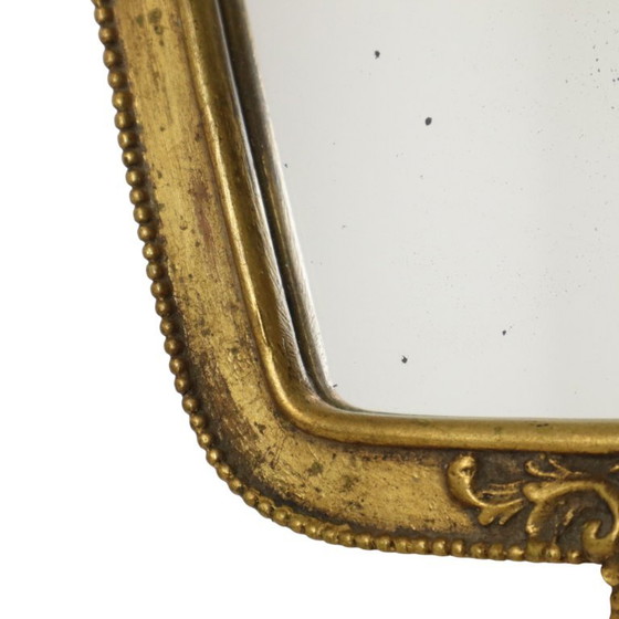 Kleine Franse Kuifspiegel Bladgoud Verguld Barok Stijl – Glass (photo 16 of 26)