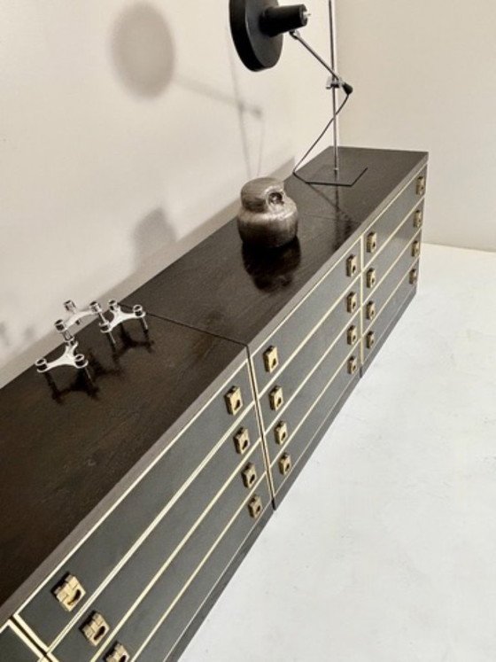 Vintage Brutalistisch Modulair Sideboard – Dressoirs, Brass (photo 8 of 14)