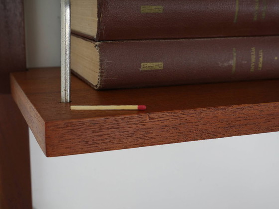 Danish Teak Veneer Modular Shelving System From The 1970s, Five Adjustable Shelves – Bookcases, Wood (photo 15 of 18)